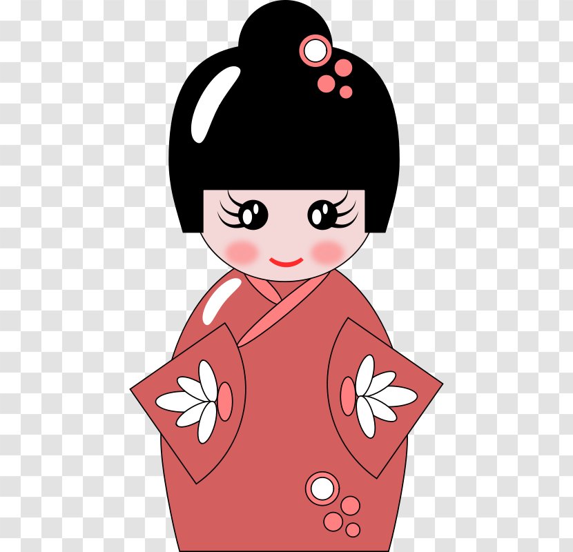 Japanese Dolls Clip Art Vector Graphics - Cartoon - Clouds Transparent PNG