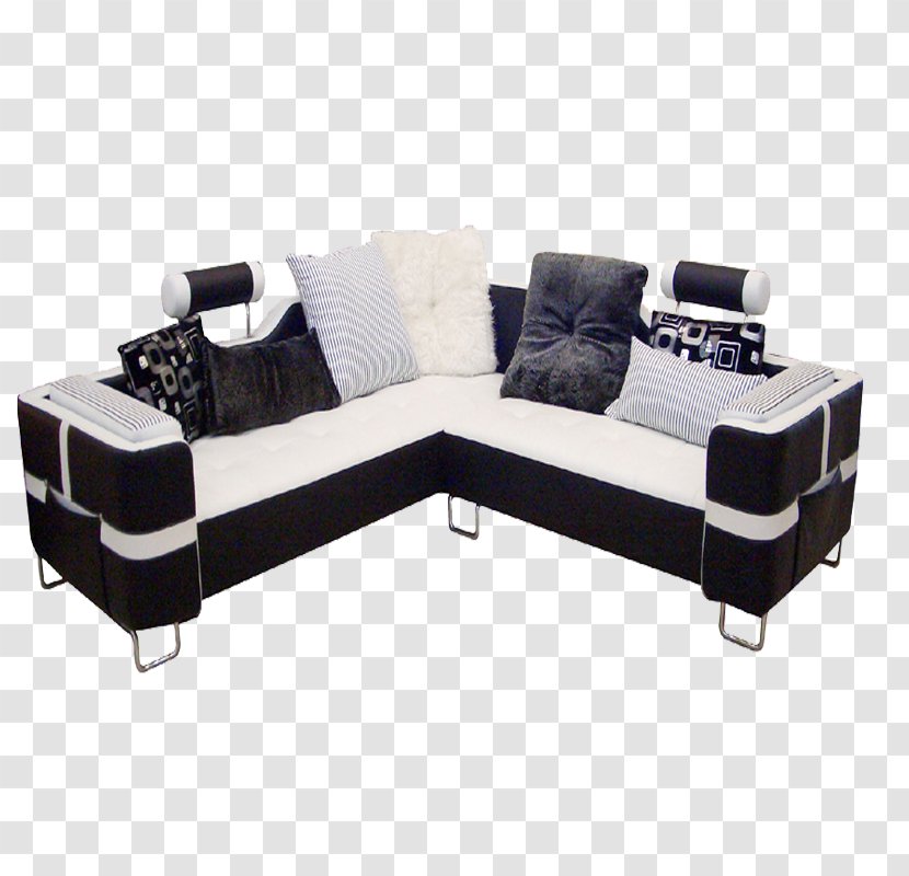 Sofa Bed Black And White Couch Transparent PNG