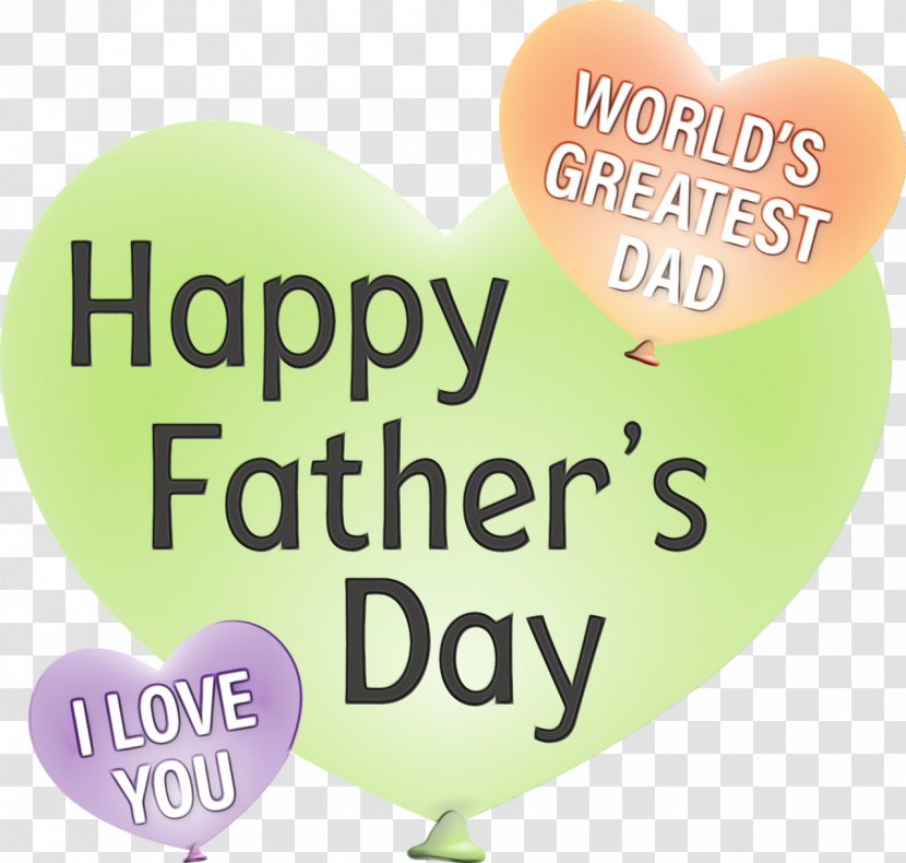 Father's Day Wish Image Love - June - Party Supply Transparent PNG