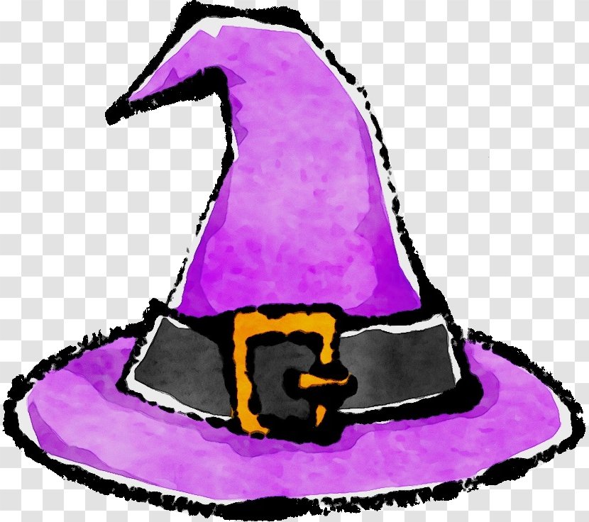 Witch Hat Clothing Purple Costume - Paint - Party Supply Transparent PNG