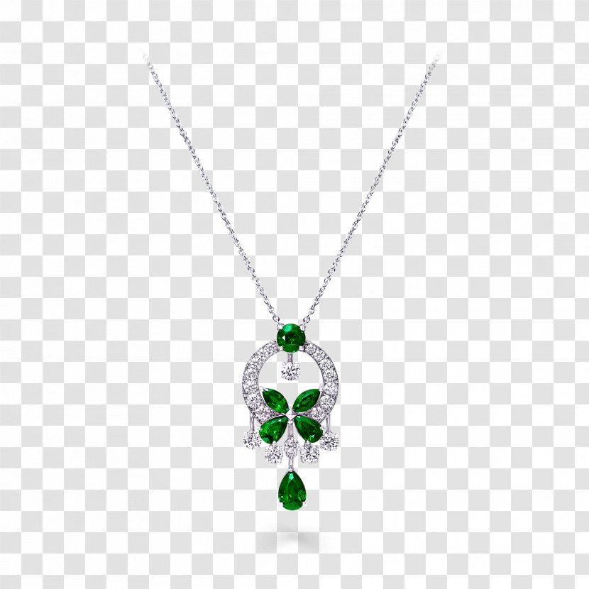 Emerald Locket Necklace Body Jewellery Transparent PNG