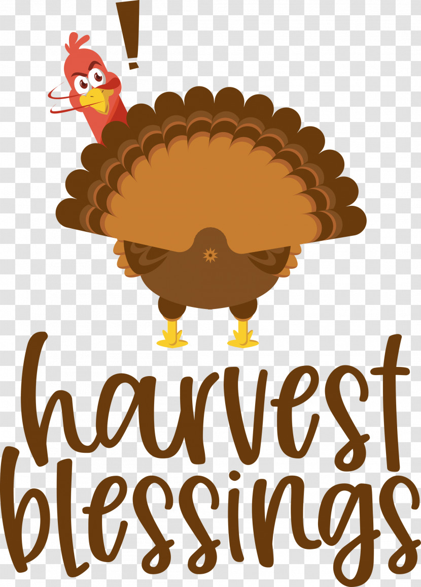 HARVEST BLESSINGS Thanksgiving Autumn Transparent PNG