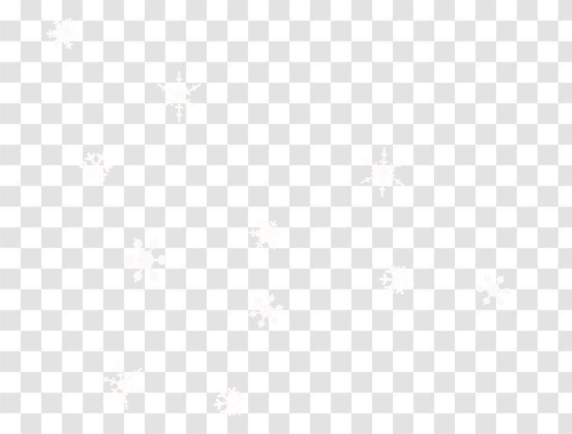 Line Font - White - Snowflake Elements Transparent PNG