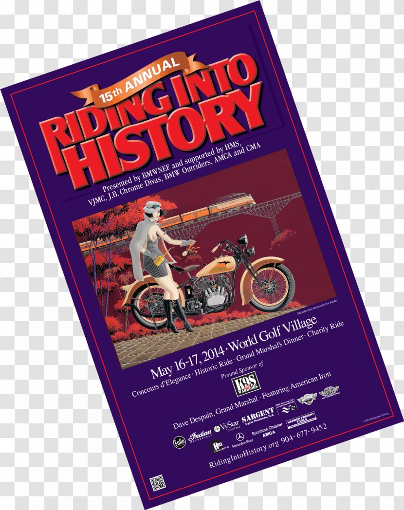 Poster Riding Into History 2018 Tickets Charity Shop Concours D'Elegance - Events Posters Transparent PNG