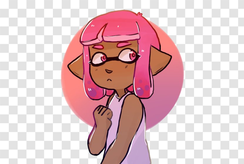 Thumb Cheek Illustration Tongue Human Mouth - Flower - Splatoon 2 Pearl Fanart Transparent PNG