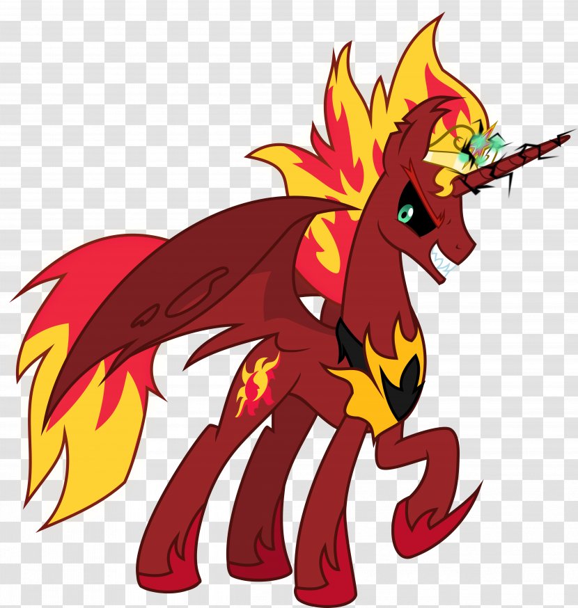 Pony Sunset Shimmer Winged Unicorn Horse - Vertebrate - Zhang Tooth Grin Transparent PNG