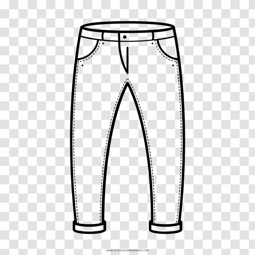 Pants Drawing Coloring Book Shoe Jeans Transparent PNG