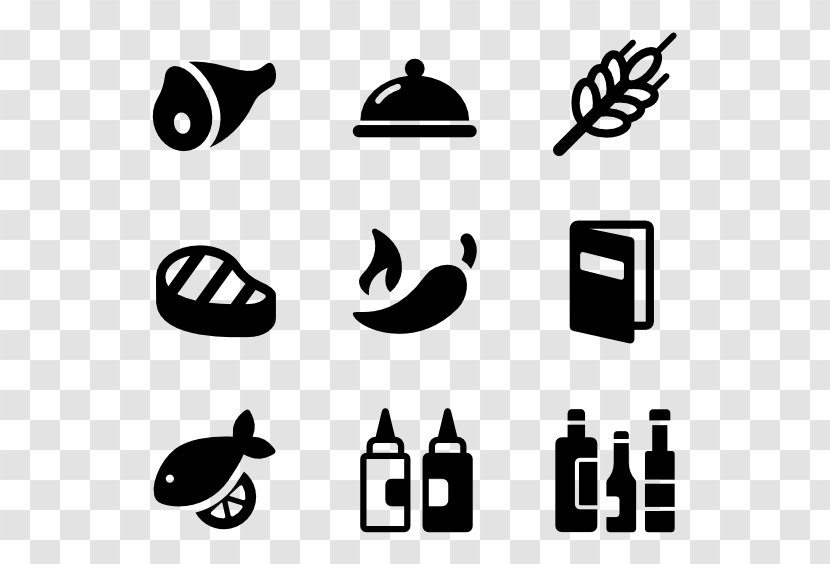 Clip Art - Black - Lunch Transparent PNG