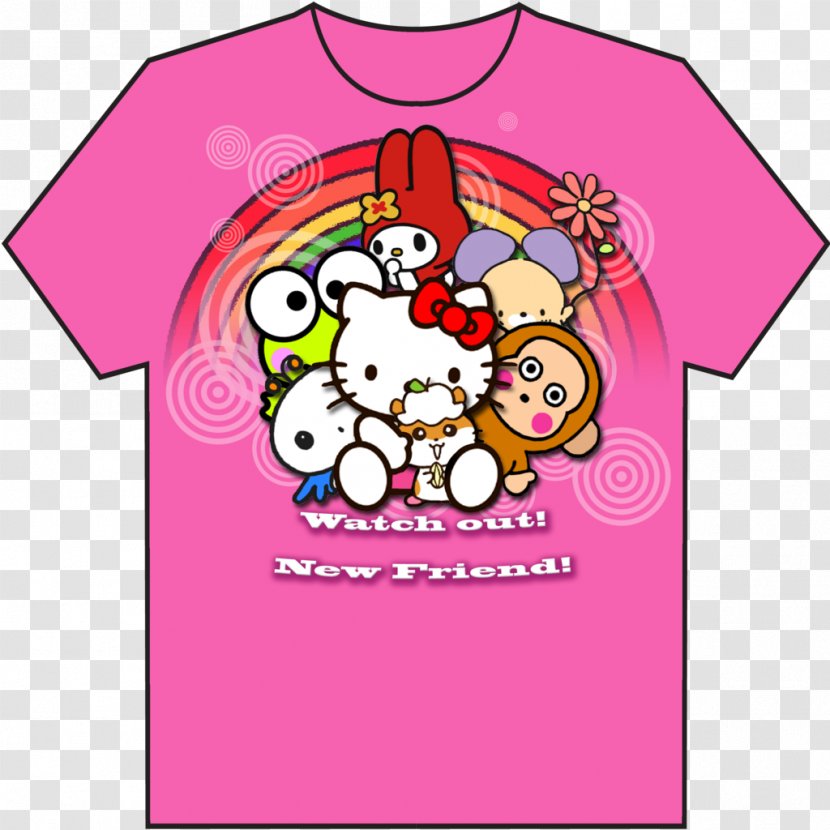 T-shirt Hello Kitty Sleeve Clothing - Heart Transparent PNG
