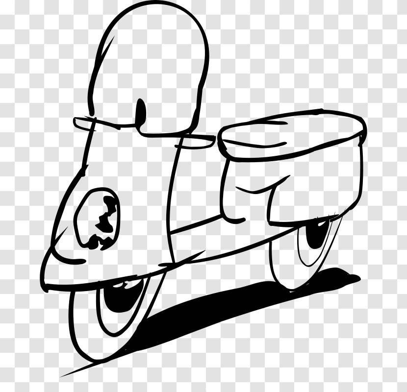 Car Scooter Motorcycle Vehicle Drawing - Flower Transparent PNG