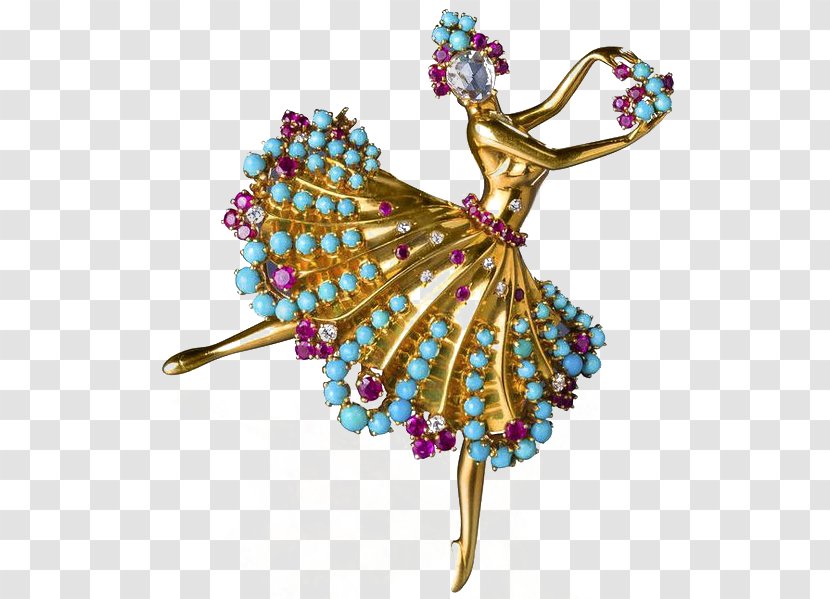 Van Cleef & Arpels Jewellery Earring Ballet Dancer - Heart - Brooch Transparent PNG