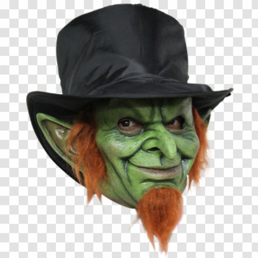 Green Goblin Leprechaun Mask Halloween Costume Transparent PNG