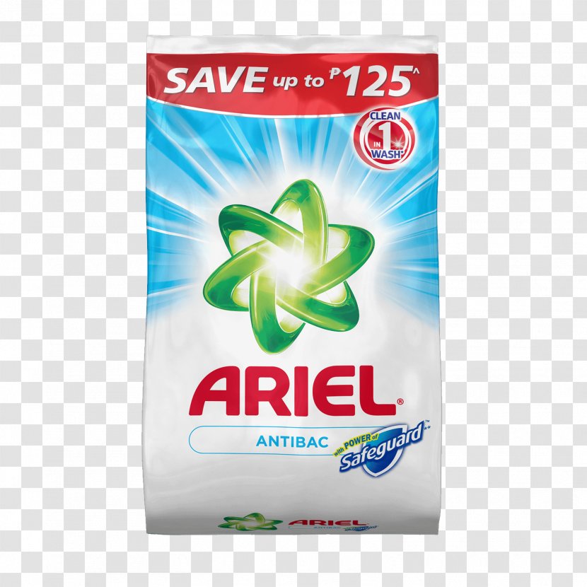 Ariel Color Laundry Detergent Washing - Tide - Powder Transparent PNG