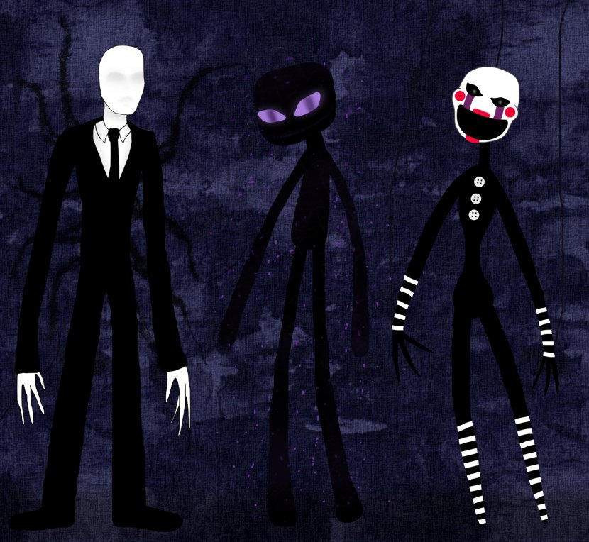 Five Nights At Freddy's 2 Slender: The Eight Pages Minecraft Slenderman Puppet - Marionette - Slender Man Transparent PNG