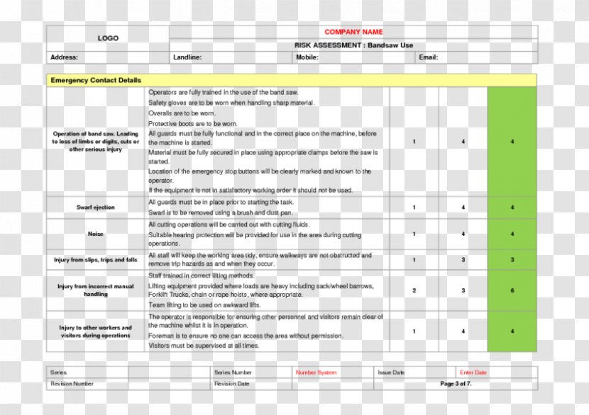 Risk Assessment Management Agricultural Machinery Hazard Analysis - Area Transparent PNG