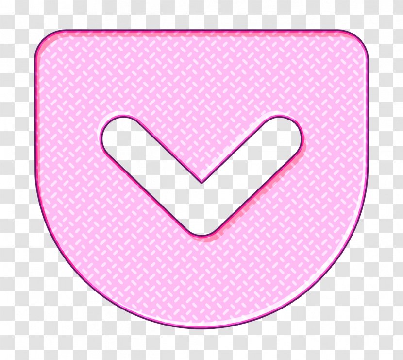 Circle Icon - Pink M - Magenta Heart Transparent PNG