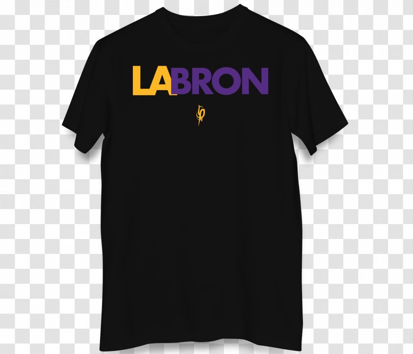 T-shirt Logo Sleeve Font - Top - Lebron Lakers Transparent PNG