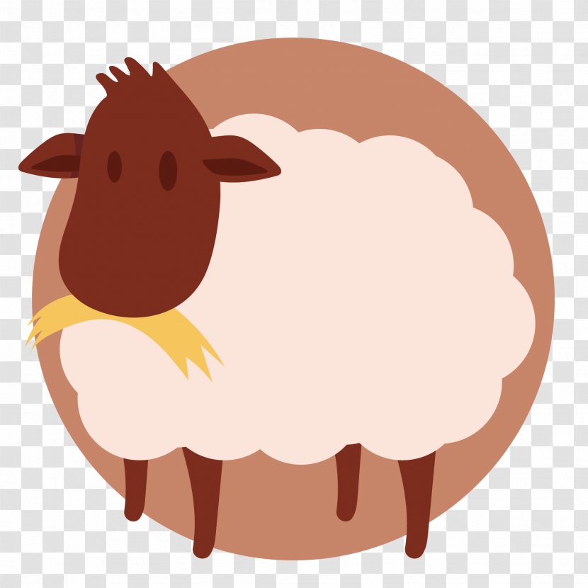 Sheep Goat Livestock - Vector Cartoon Transparent PNG