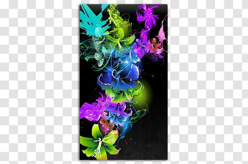 Desktop Wallpaper IPhone High-definition Television Flower Android - Plant - Creative Abstract Flowers Transparent PNG
