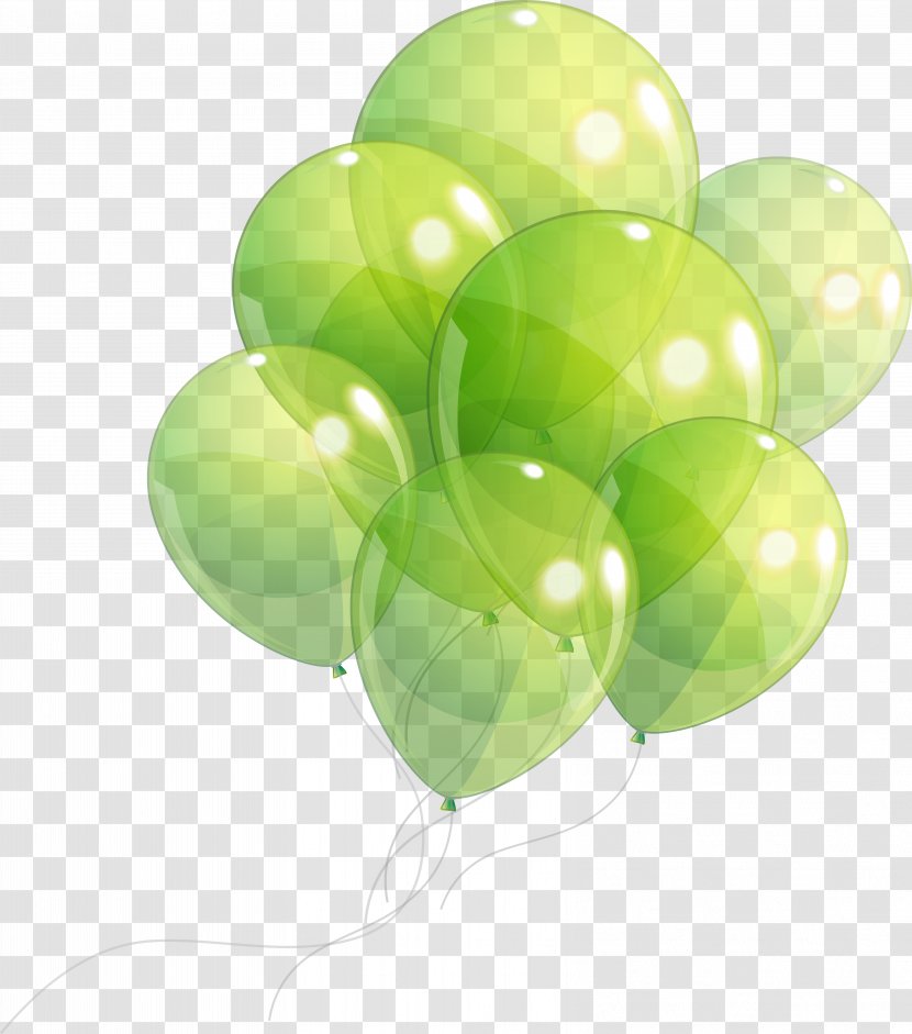 Paper Balloon Birthday - Holiday - Lime Transparent PNG
