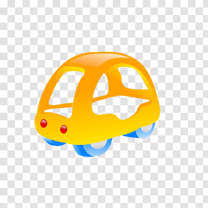 Cartoon Graphic Design - Yellow - Car Material Transparent PNG