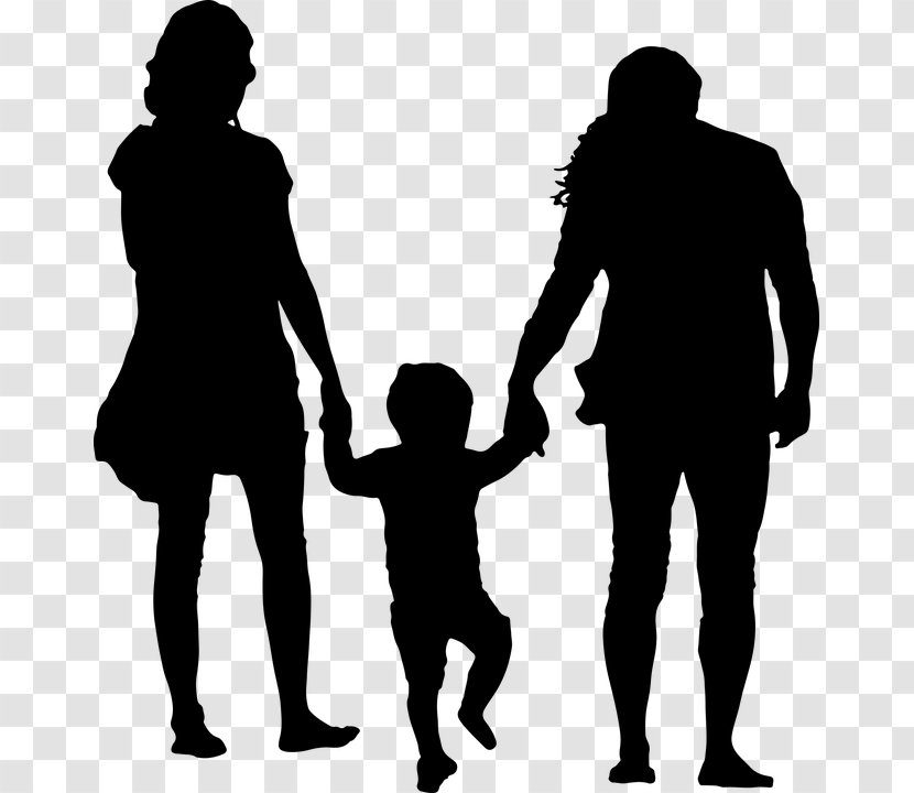 Family Silhouette - Standing Transparent PNG