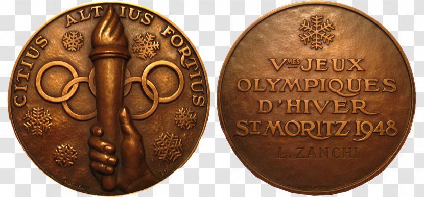 Olympic Games 2014 Winter Olympics 1948 Bronze Medal Citius Altius Fortius - Silver Transparent PNG