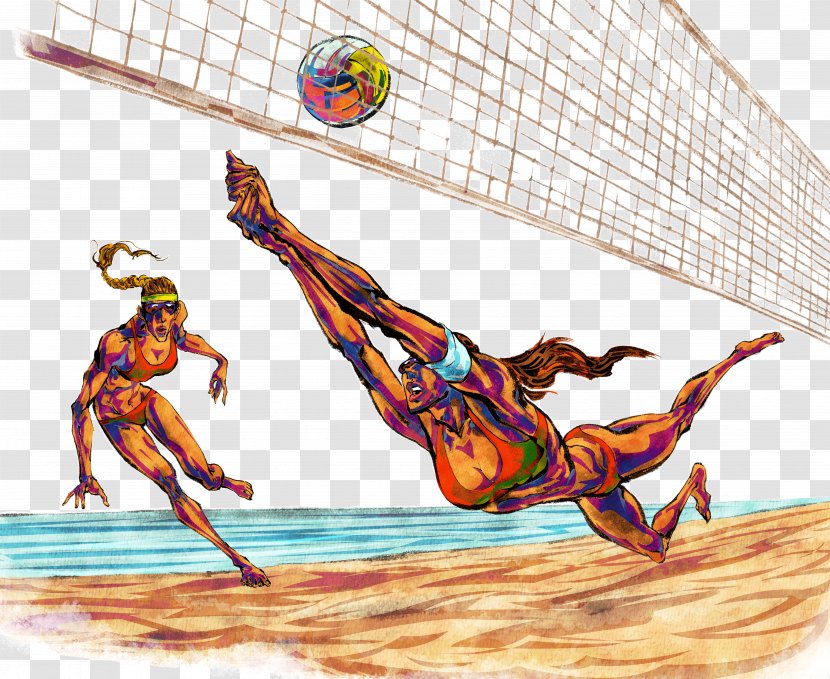 Beach Volleyball - Player Transparent PNG