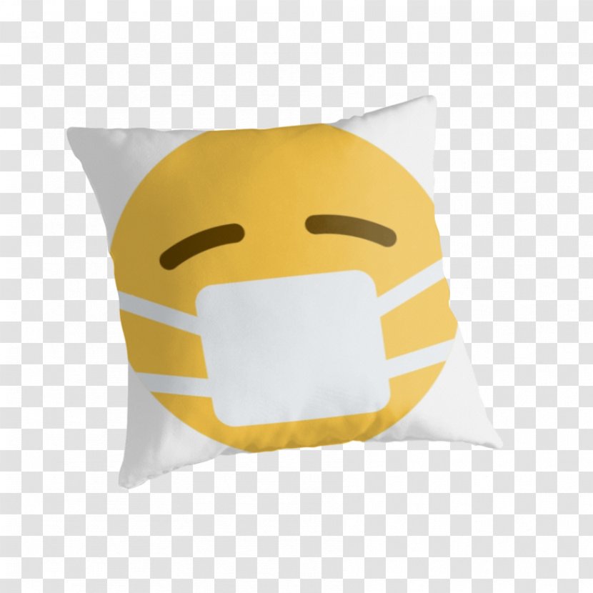 Throw Pillows Cushion Smiley - Textile - Mask Health Transparent PNG