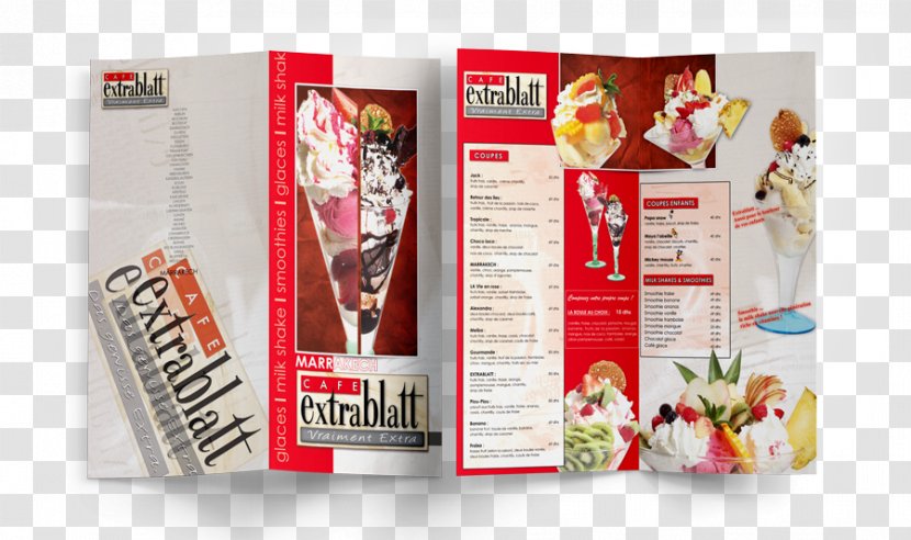 Extrablatt Marrakech Agence De Communication Web Menu Cafe - Marrakesh - Restaurant Brochure Transparent PNG