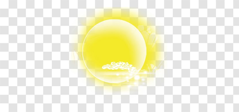 Yellow Circle Wallpaper - Computer - Moon Transparent PNG