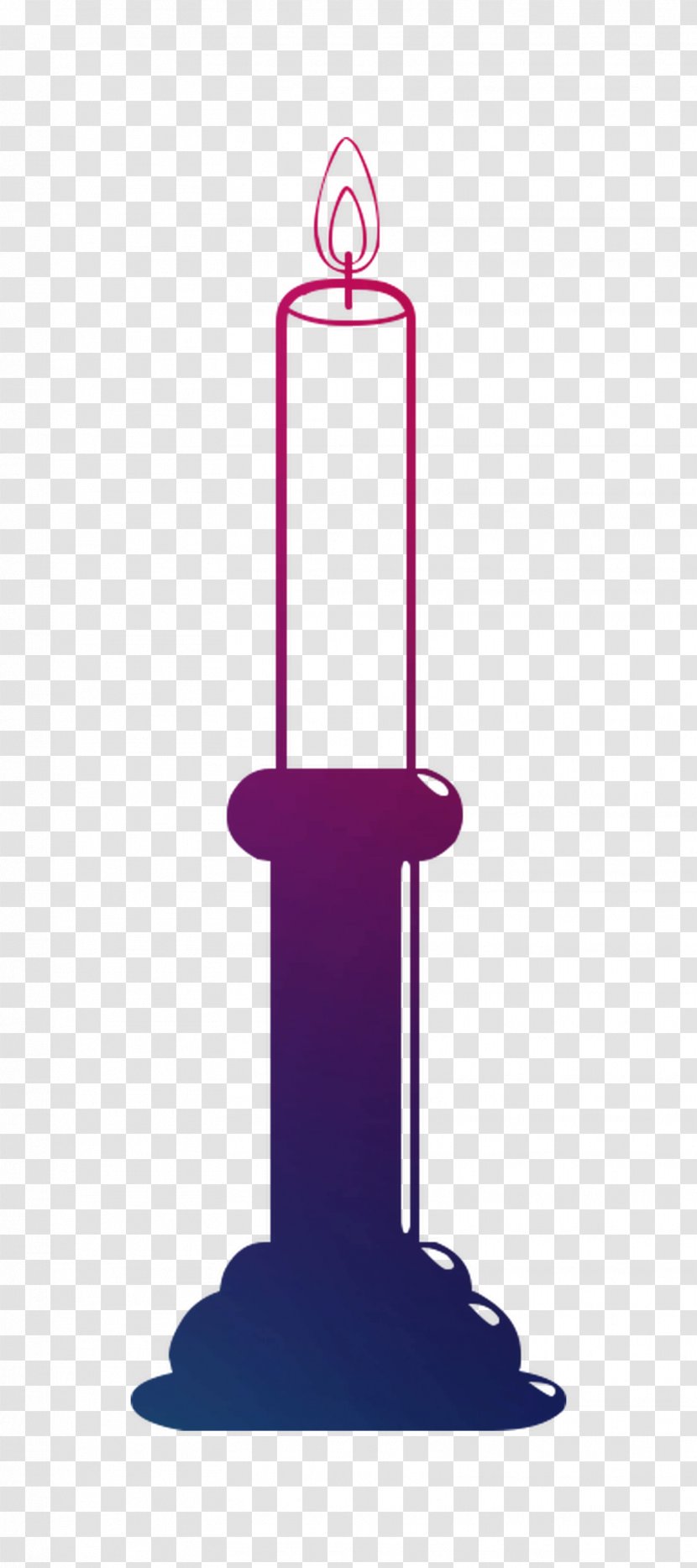 Product Design Line Angle Purple - Candle Holder Transparent PNG