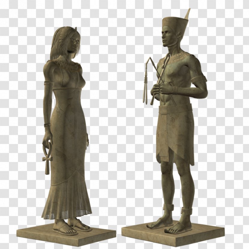 Egyptian Statues Stone Sculpture - Deviantart Transparent PNG