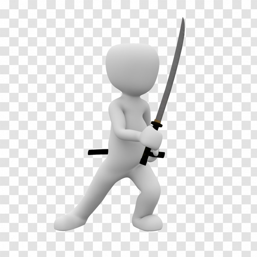 Knife Sword Cartoon Illustration - White - Villain Transparent PNG