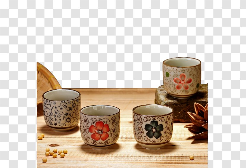 Teacup Beer Taobao Ceramic - Porcelain - Japanese Transparent PNG