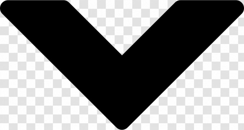 Arrow Triangle Symbol - Black Transparent PNG
