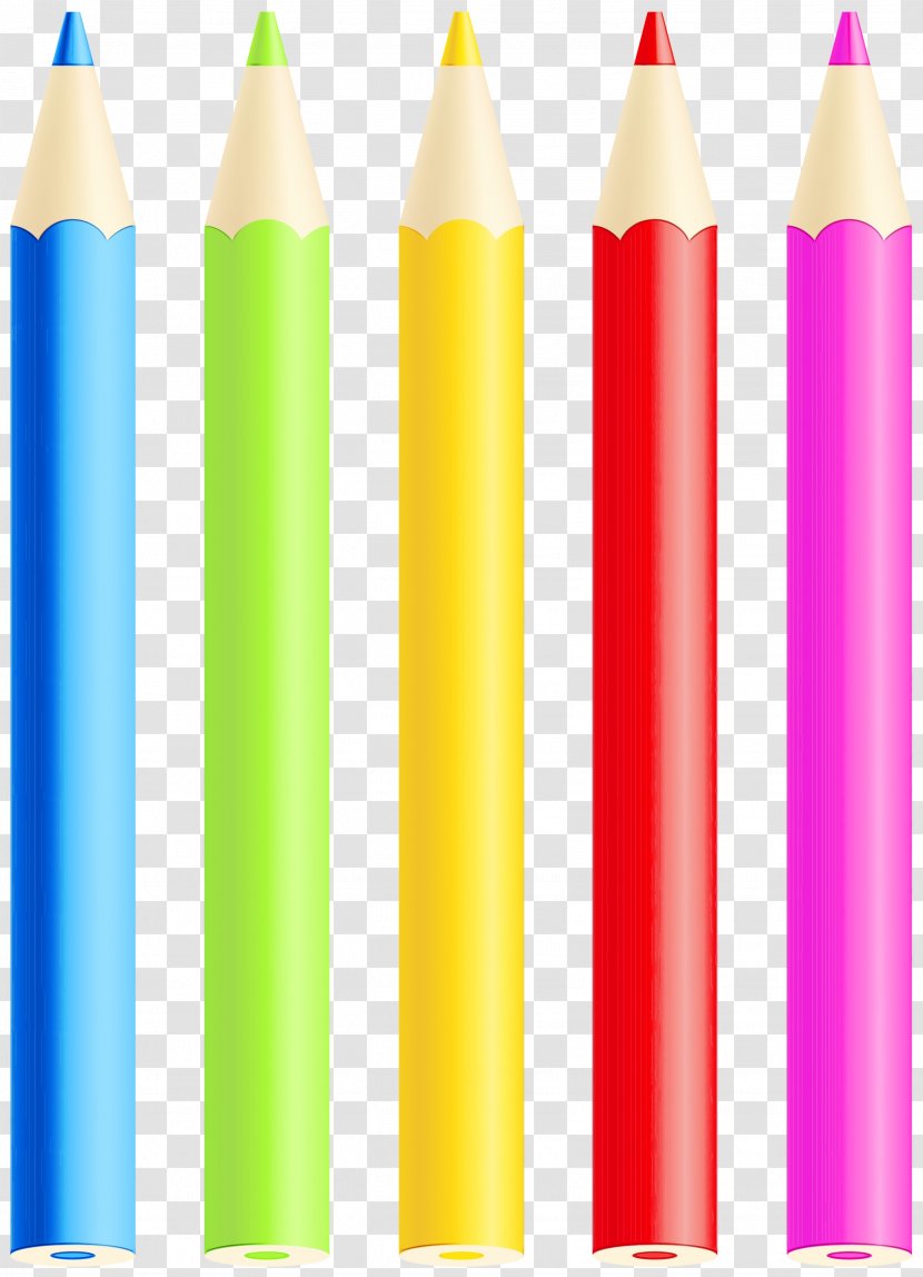 Pencil Cartoon - Writing Implement - Cylinder Office Supplies Transparent PNG