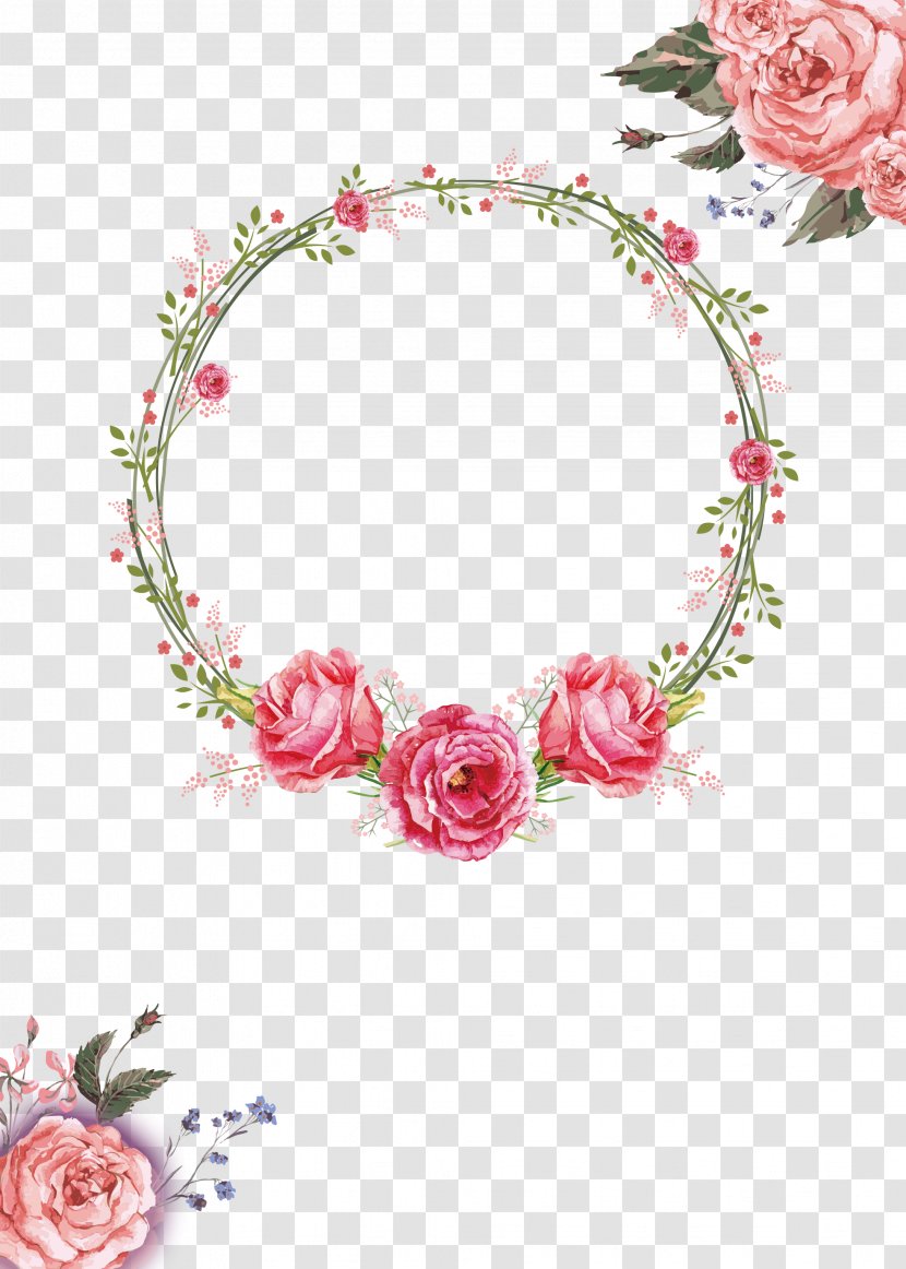Floral Design Wreath Garland Crown - Peony Transparent PNG