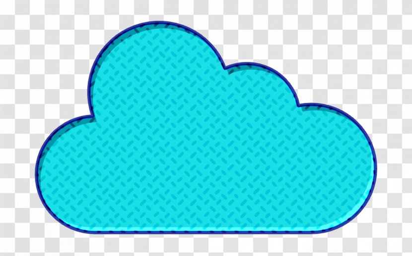 Cloud Icon Weather - Aqua - Meteorological Phenomenon Electric Blue Transparent PNG