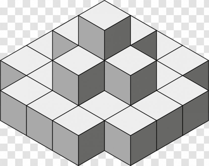 Soma Cube Symmetry Regular Polytope Geometry - Monochrome Transparent PNG