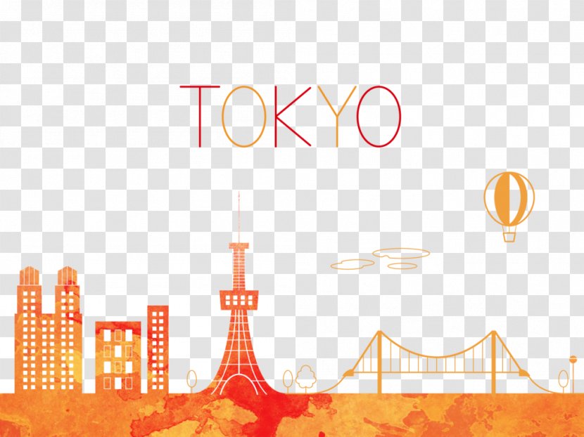 City Skyline - Television - Peach Logo Transparent PNG