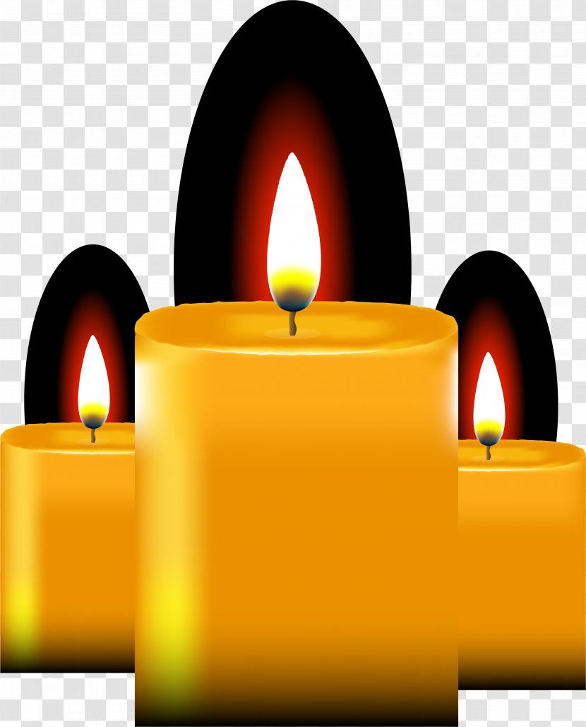 Candle Yellow Download - Decor - Simple Transparent PNG