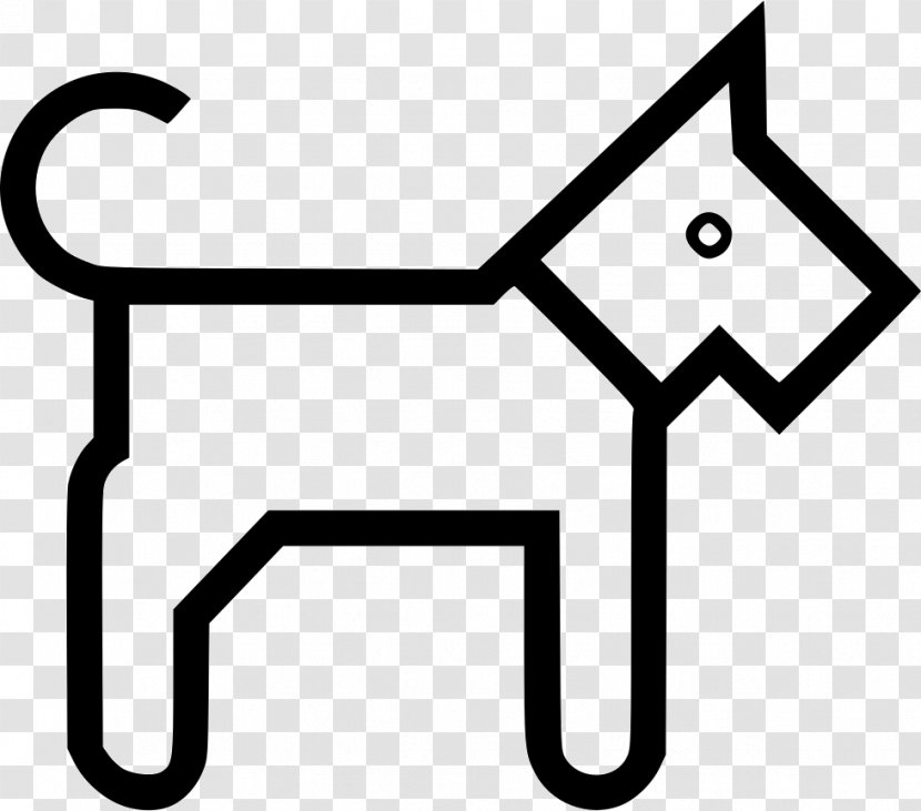Clip Art - White - Dog Icon Transparent PNG
