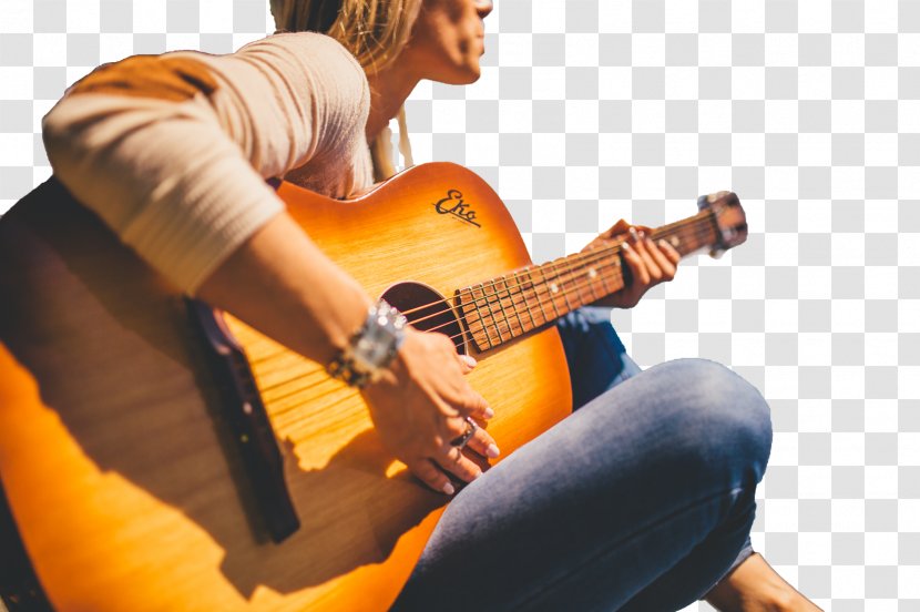 Guitarist Musical Instruments Acoustic Guitar - Heart - Musician Transparent PNG