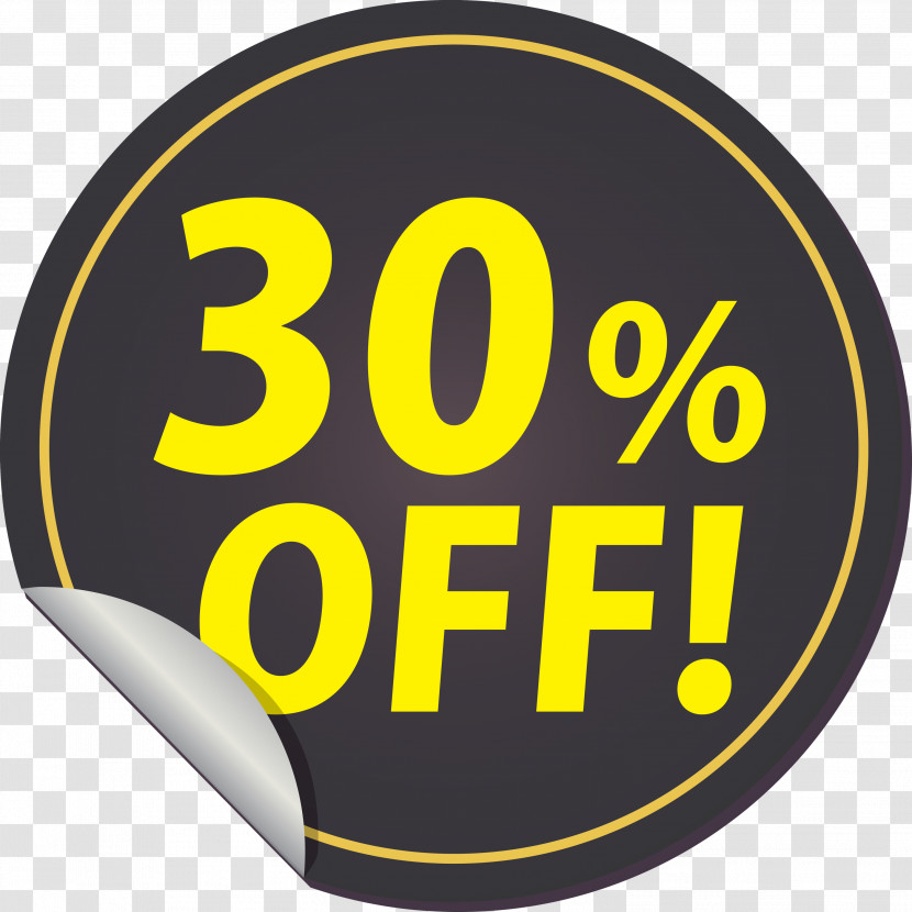 Discount Tag With 30% Off Discount Tag Discount Label Transparent PNG