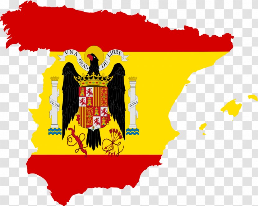 Francoist Spain Spanish Civil War Flag Of - Nationalist Faction Transparent PNG