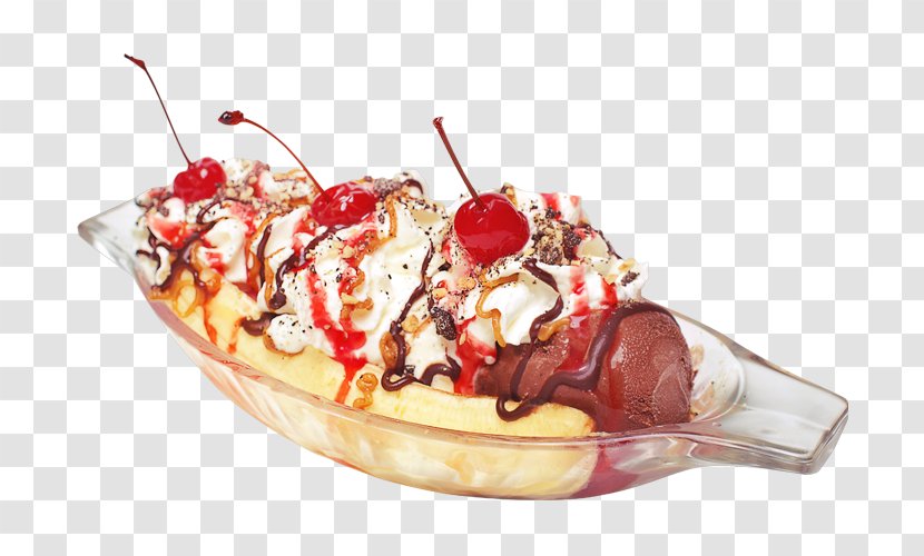 Sundae Ice Cream Milkshake Banana Split Pljeskavica Transparent PNG