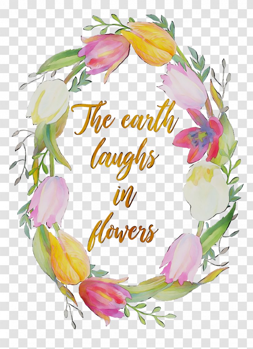 Floral Design Cut Flowers Wreath Flower Bouquet - Rose - Tulip Transparent PNG