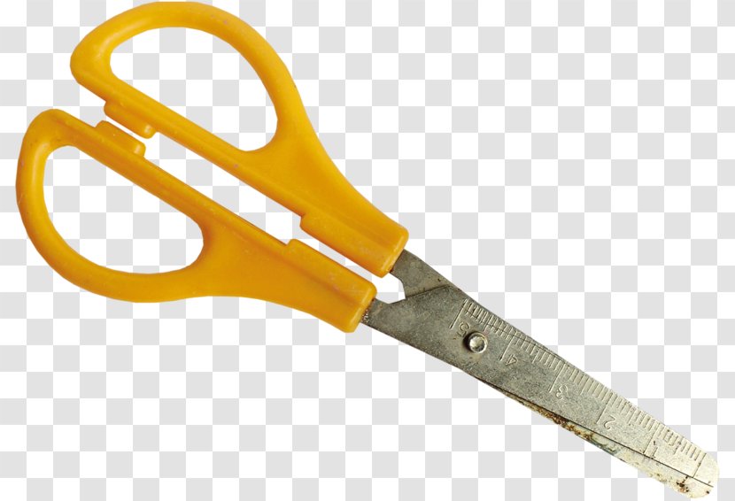 Scissors Stationery Material Icon - Tool - Yellow Transparent PNG