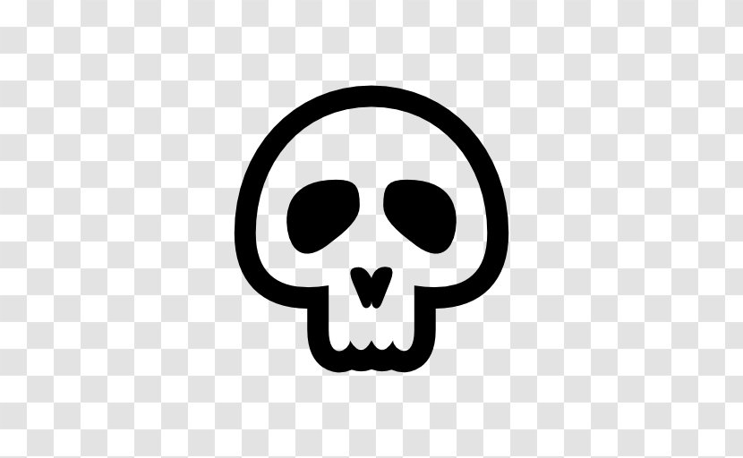 Skull Bone Symbol - Human Skeleton Transparent PNG